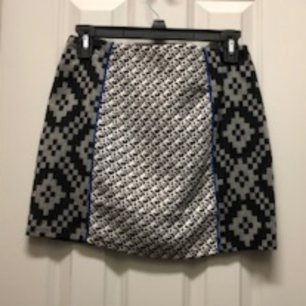 Black, White, and Blue skirt